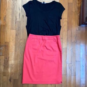 Talbots pink coral dressy skirt